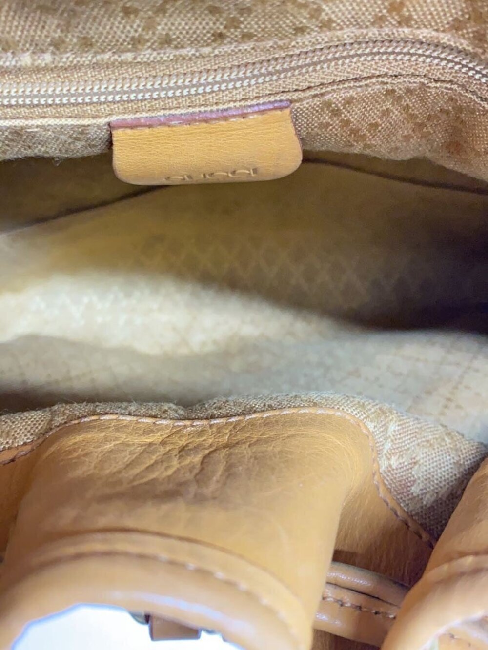 Gucci Backpack Rucksack Leather Yellow - Picture 6 of 6